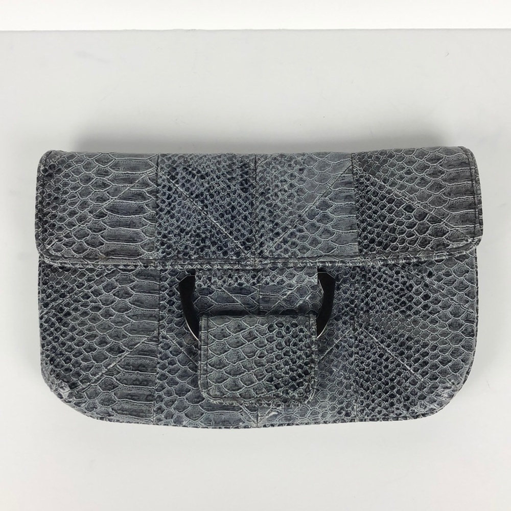 BCBGeneration Handbag Vegan Snakeskin Gray